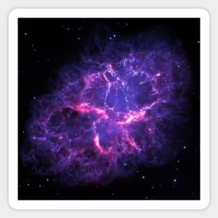 Crab Nebula, as Seen by Herschel and Hubble Sticker